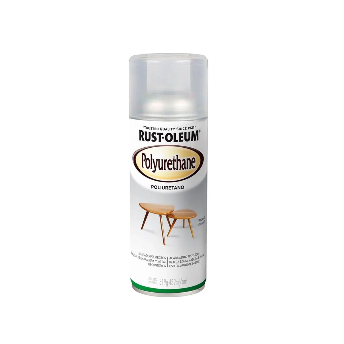 RUST OLEUM - Pintura en Spray Poliuretano Transparente Brillante 312 g