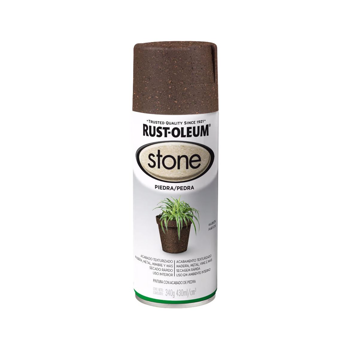 RUST OLEUM - Pintura en Spray Acabado Piedra Marrón Texturado 340 g