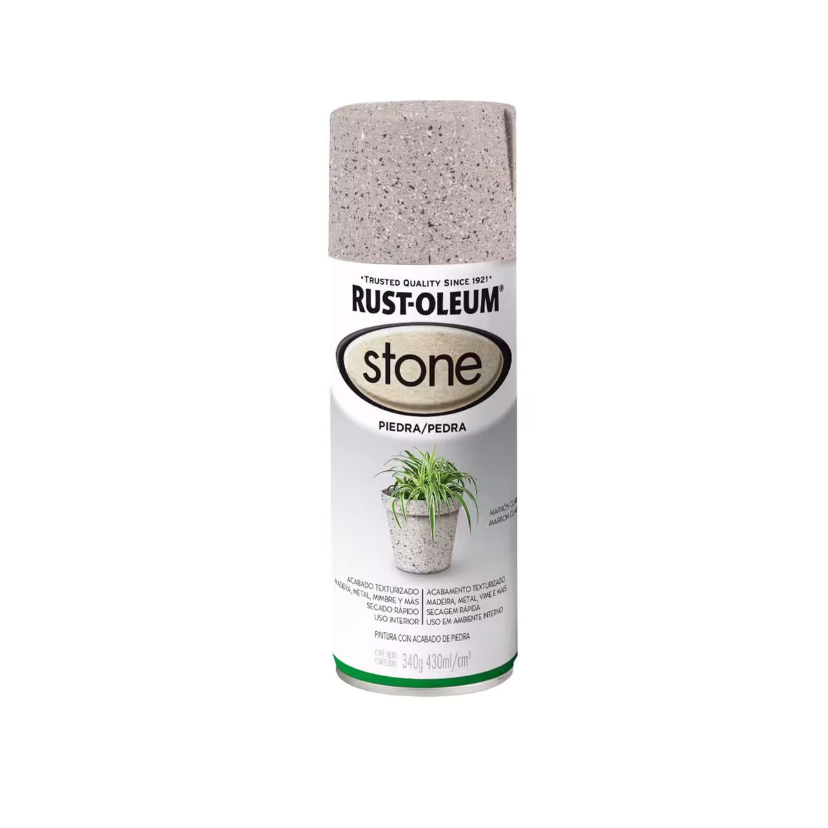 RUST OLEUM - Pintura en Spray Acabado Piedra Marrón Claro Texturado 340 g