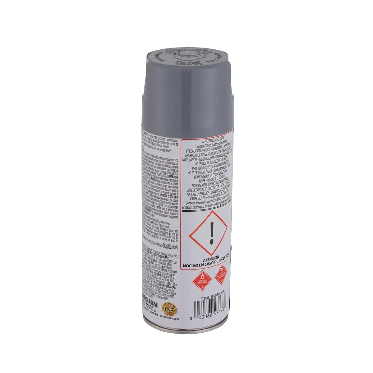RUST OLEUM - Pintura en Spray Metal Protection Anticorrosivo Gris Humo Brillante 340 g