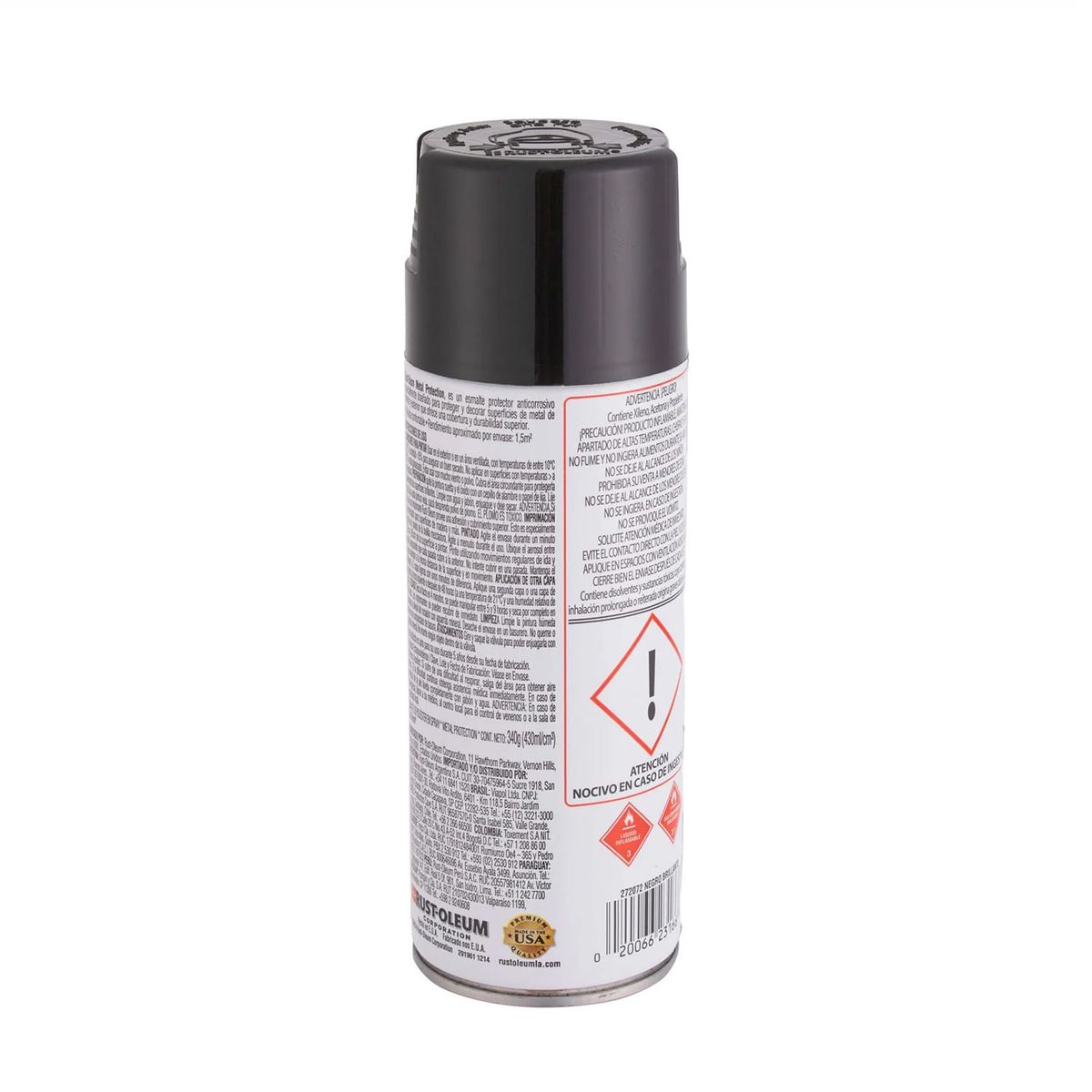 Pintura en Spray Metal Protection Anticorrosivo Negro Brillante 340 g, marca RUST OLEUM - Foto 2