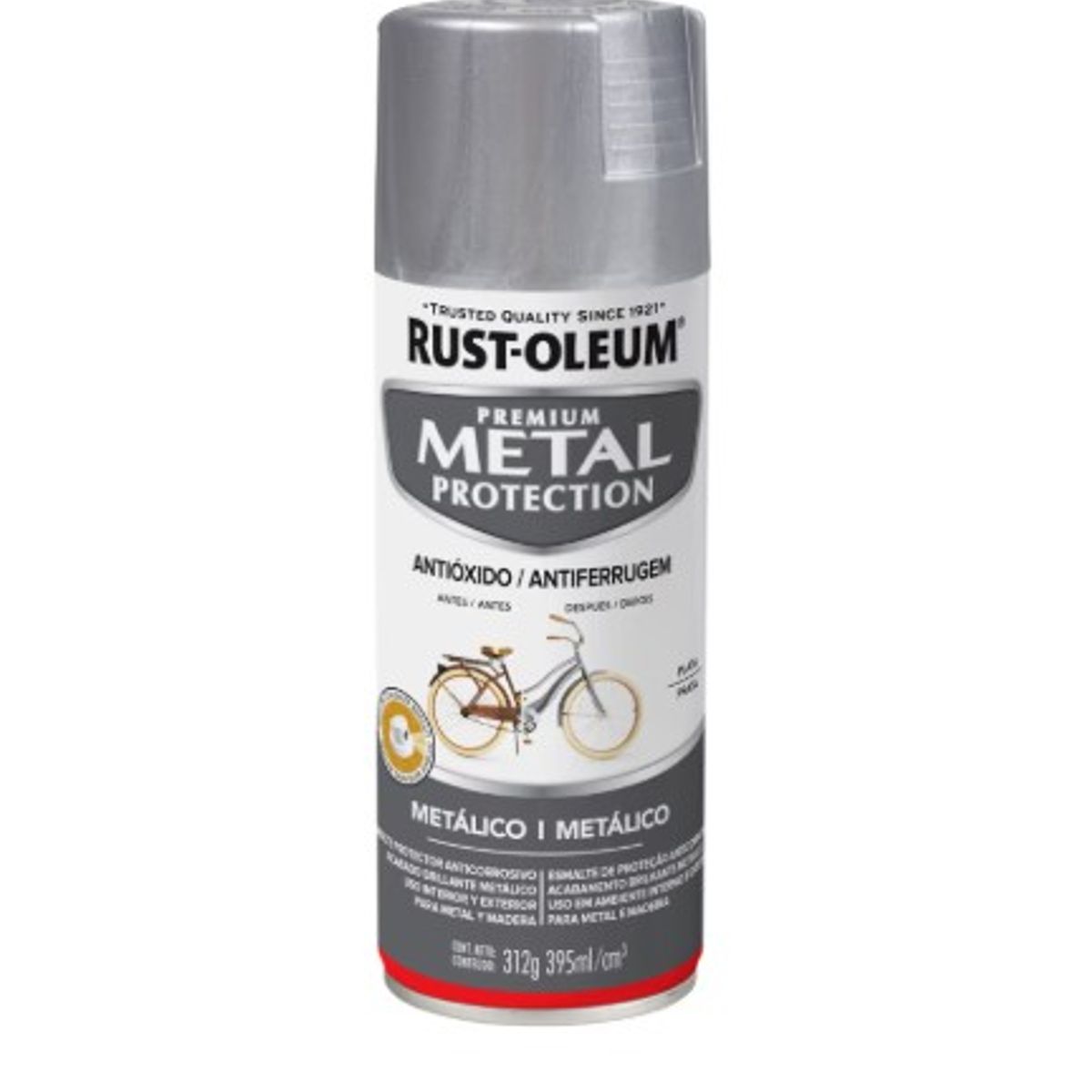 RUST OLEUM - Pintura en Spray Metal Protection Anticorrosivo Metálico Plata Aluminio 312 g