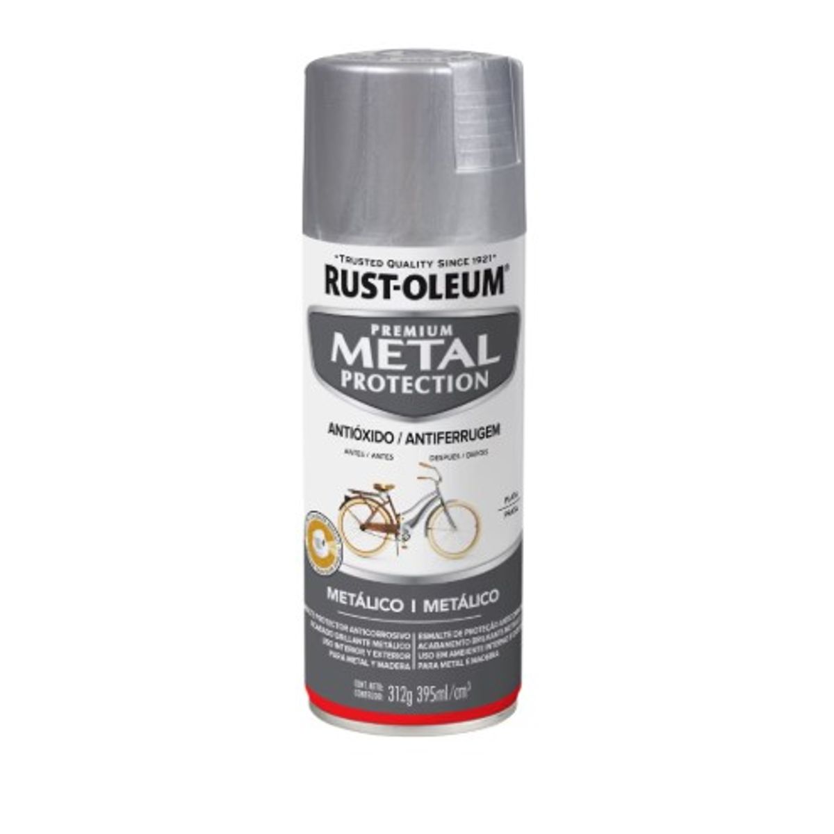 RUST OLEUM - Pintura en Spray Metal Protection Anticorrosivo Metálico Plata Aluminio 312 g