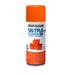 RUST OLEUM - Pintura en Spray Ultra Cover 2X Multiuso Naranja Brillante 340 g