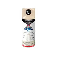 RUST OLEUM - Pintura en Spray Ultra 5 en 1 Multisuperficie Anticorrosiva Almendra Brillante 340 g