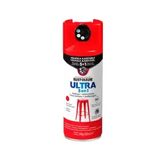 RUST OLEUM - Pintura en Spray Ultra 5 en 1 Multisuperficie Anticorrosiva Rojo Cereza Brillante 340 g