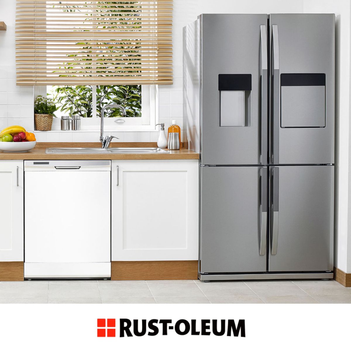 RUST OLEUM - Pintura en Spray Epóxica  Blanco Brillante 340 g