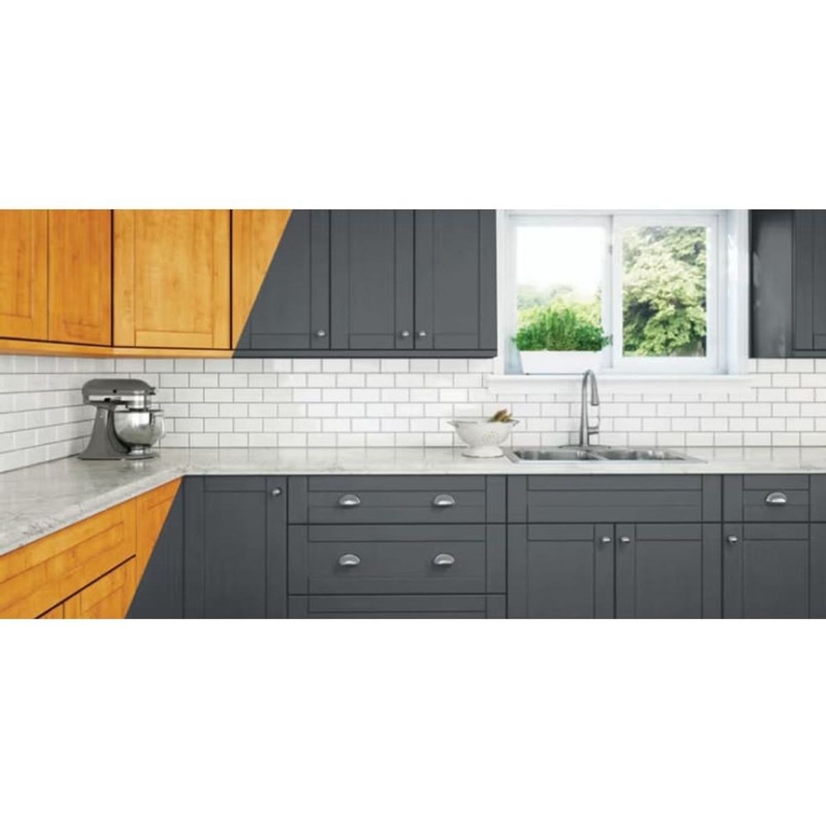 RUST OLEUM - Pintura para Muebles Gris Oscuro Semi Brillante 946 mL