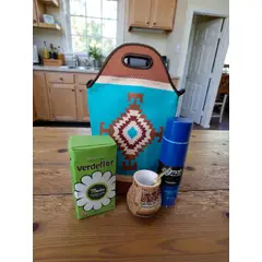 GENERICO - Set Mate + Yerba + Bombilla + Termo Y Bolso Matero