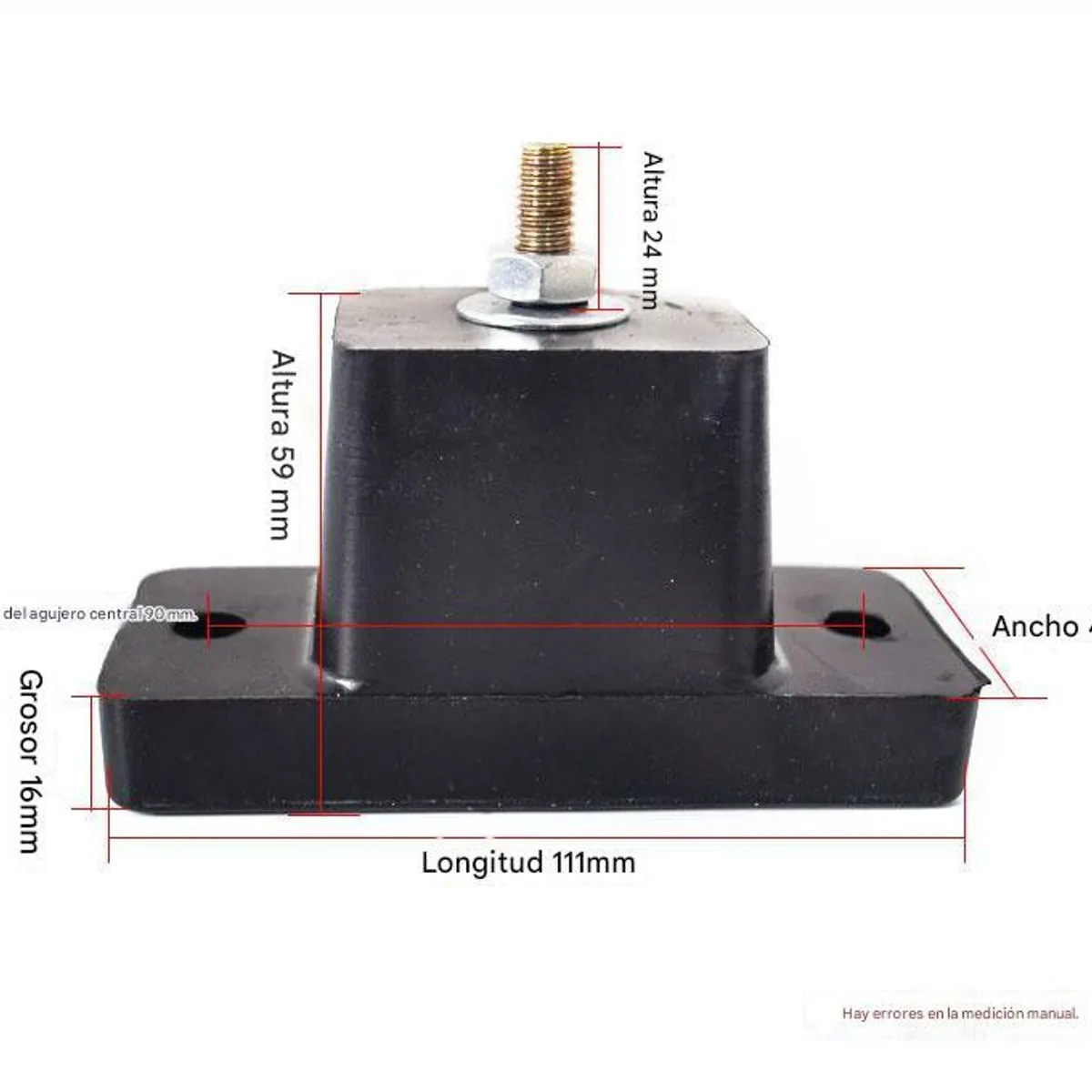 ATURE - Pack 4 Soportes De Goma Para Aire Acondicionado Exterior