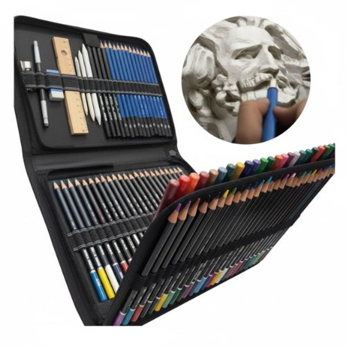 GENERICO - Set De Lapices De Kit De Dibujo 96 Piezas Estuche