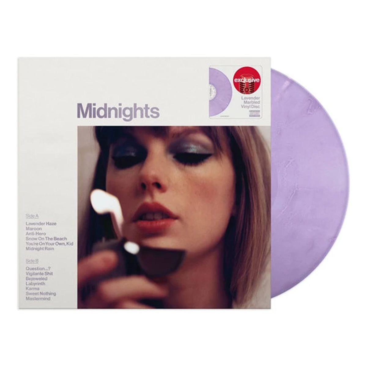 GENERICO - Taylor Swift - Midnights - Vinilo LP Lavender Target Edition con detalle