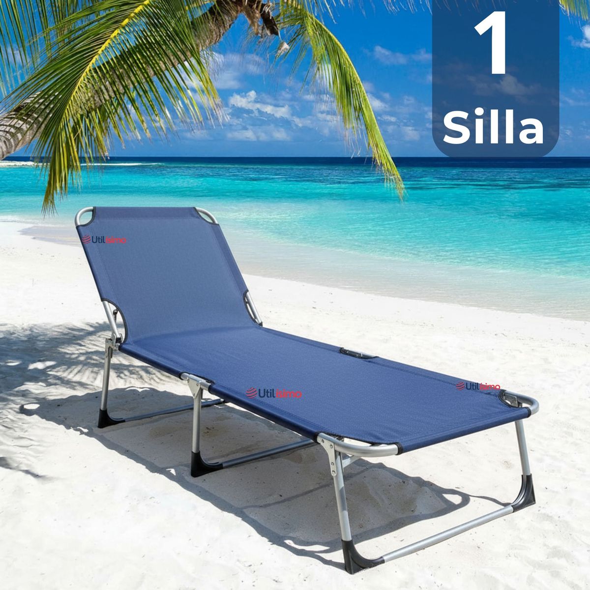 LINE - Silla Plegable de Playa Camping Picnic Colores Surtidos