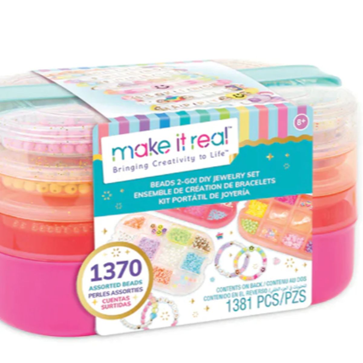 MAKE IT REAL - Set Crear Y Armar Joyas Make It Real 1370 Cuentas