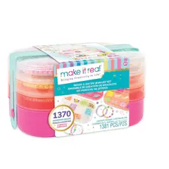 MAKE IT REAL - Set Crear Y Armar Joyas 1370 Cuentas