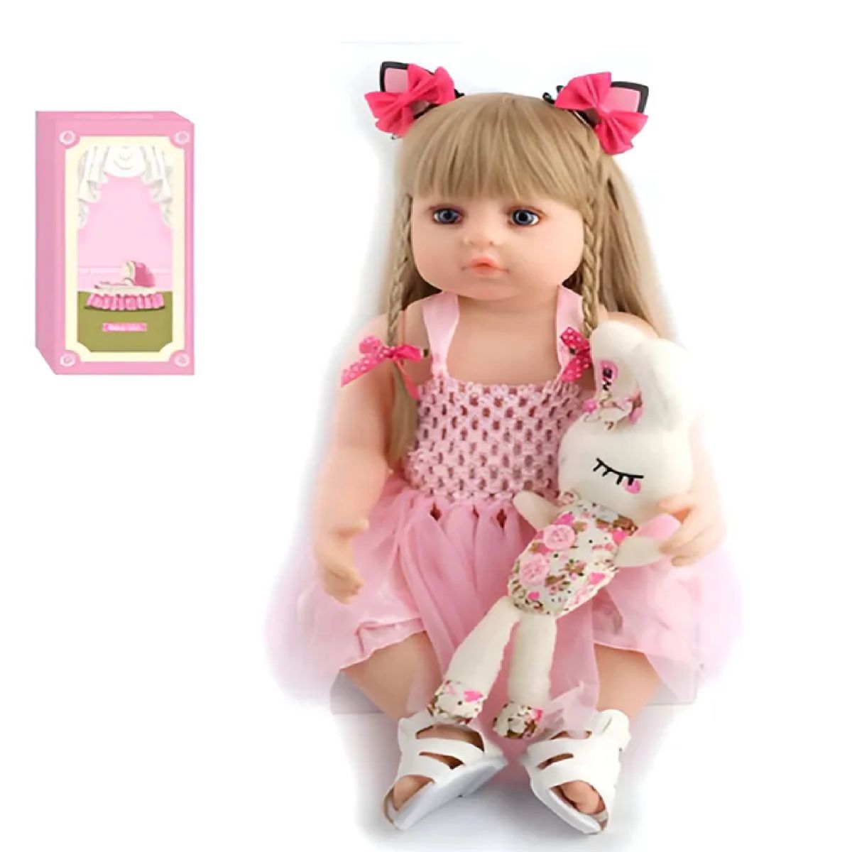 GENERICO - Muñeca Bebe Reborn Rubia