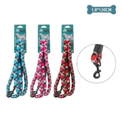 GENERICO - Correa redonda de nylon para mascota 18cm12m Color Rojo