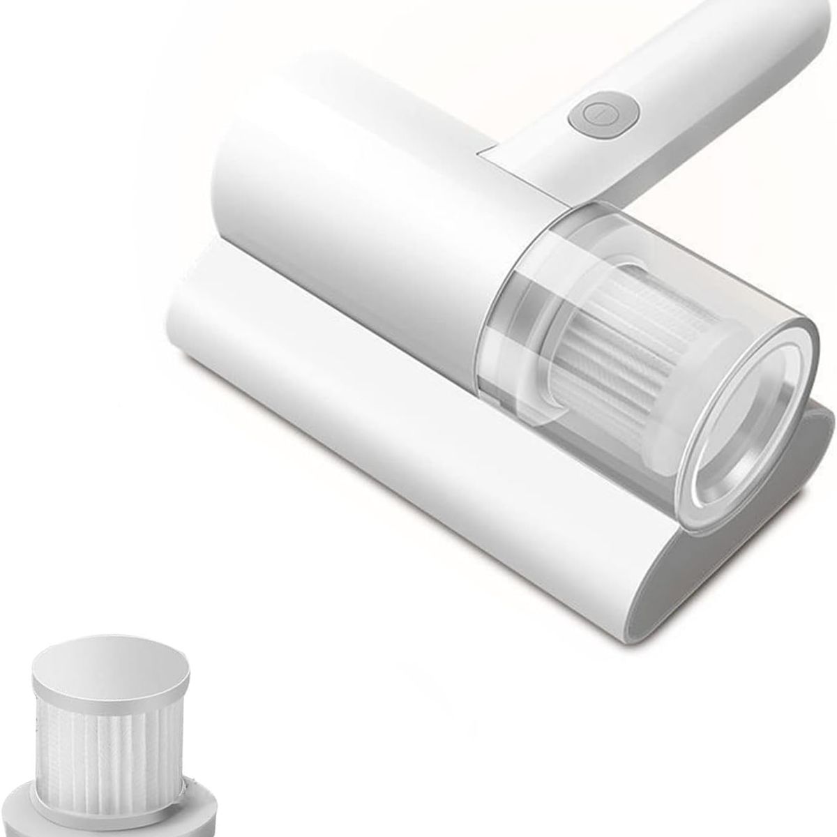 BLUEDREAMER - Aspirador de mano UV apto para colchones eficaz también contra ácaros y polvo en sofás cama