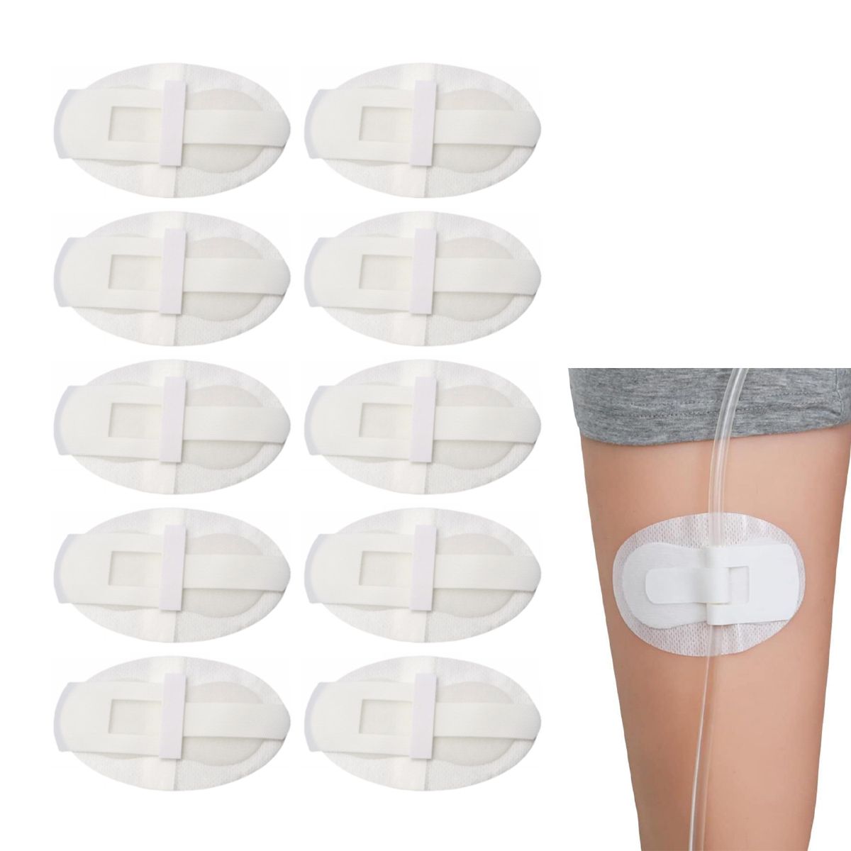 ATURE - Parche De Fijación De Catéter Material Flexible 10pcs