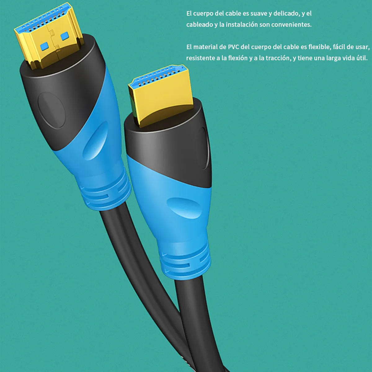 GENERICO - Cable HDMI 2.0 4K 5m Cobre Acero Para TV, Monitor y Decodificador