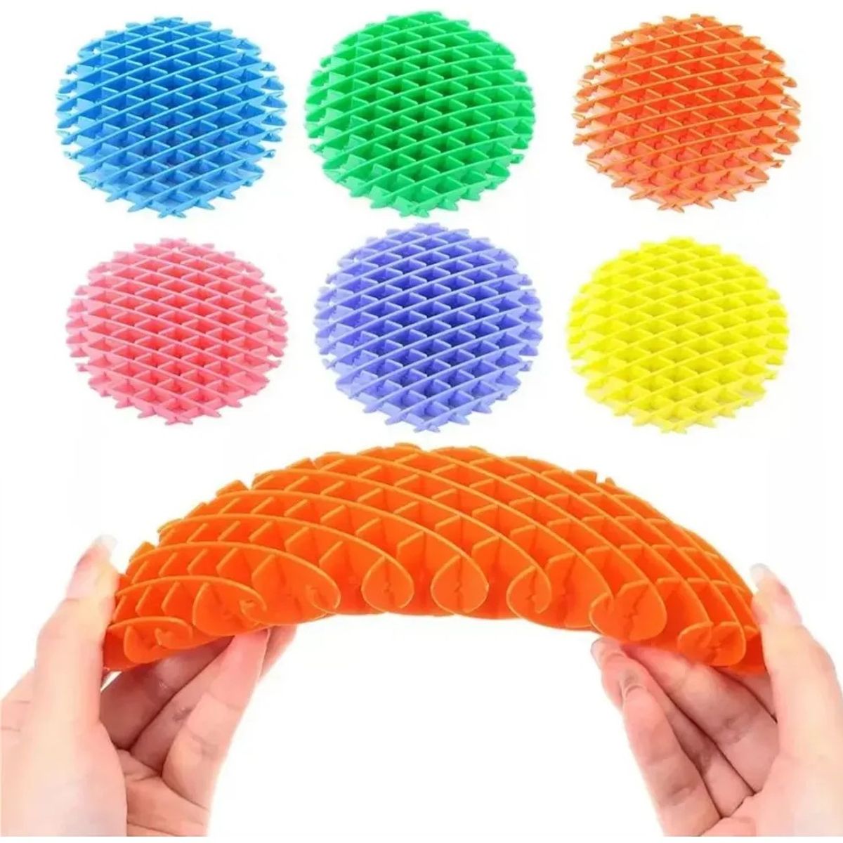KUANGYE - Pack 6 Gusanos Juguete Sensorial Antiestres Tdah