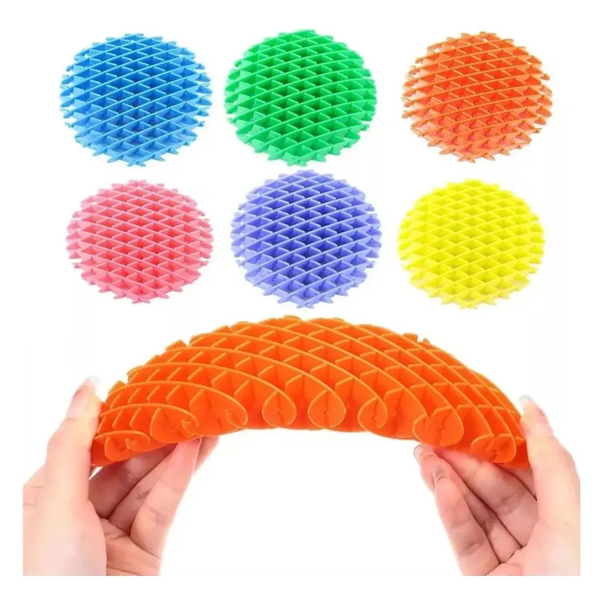 KUANGYE - Pack 6 Gusanos Juguete Sensorial Antiestres Tdah