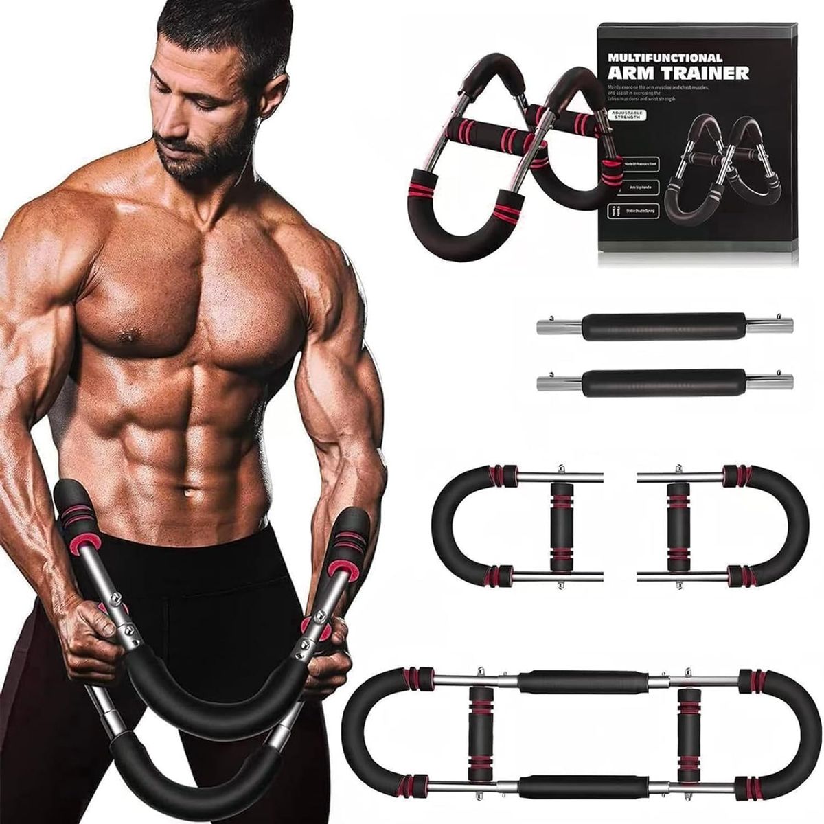 BLUEDREAMER - Entrenador de brazo Twister, 40 a 100 libras, ajustable, equipo de entrenamiento de pecho