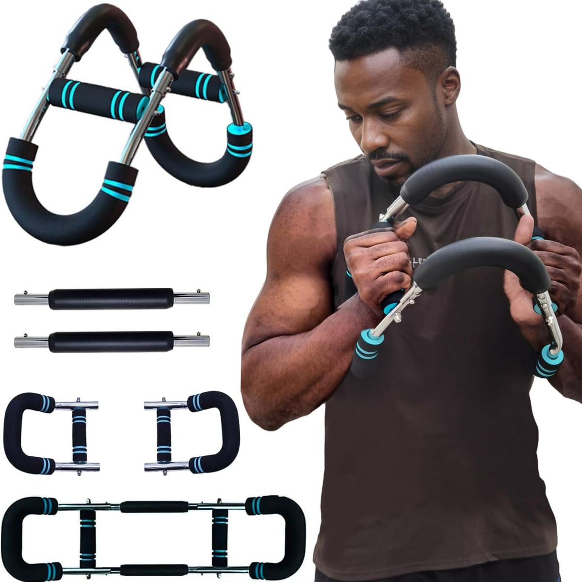 BLUEDREAMER - Entrenador de brazo Twister, 40 a 100 libras, ajustable, equipo de entrenamiento de pecho