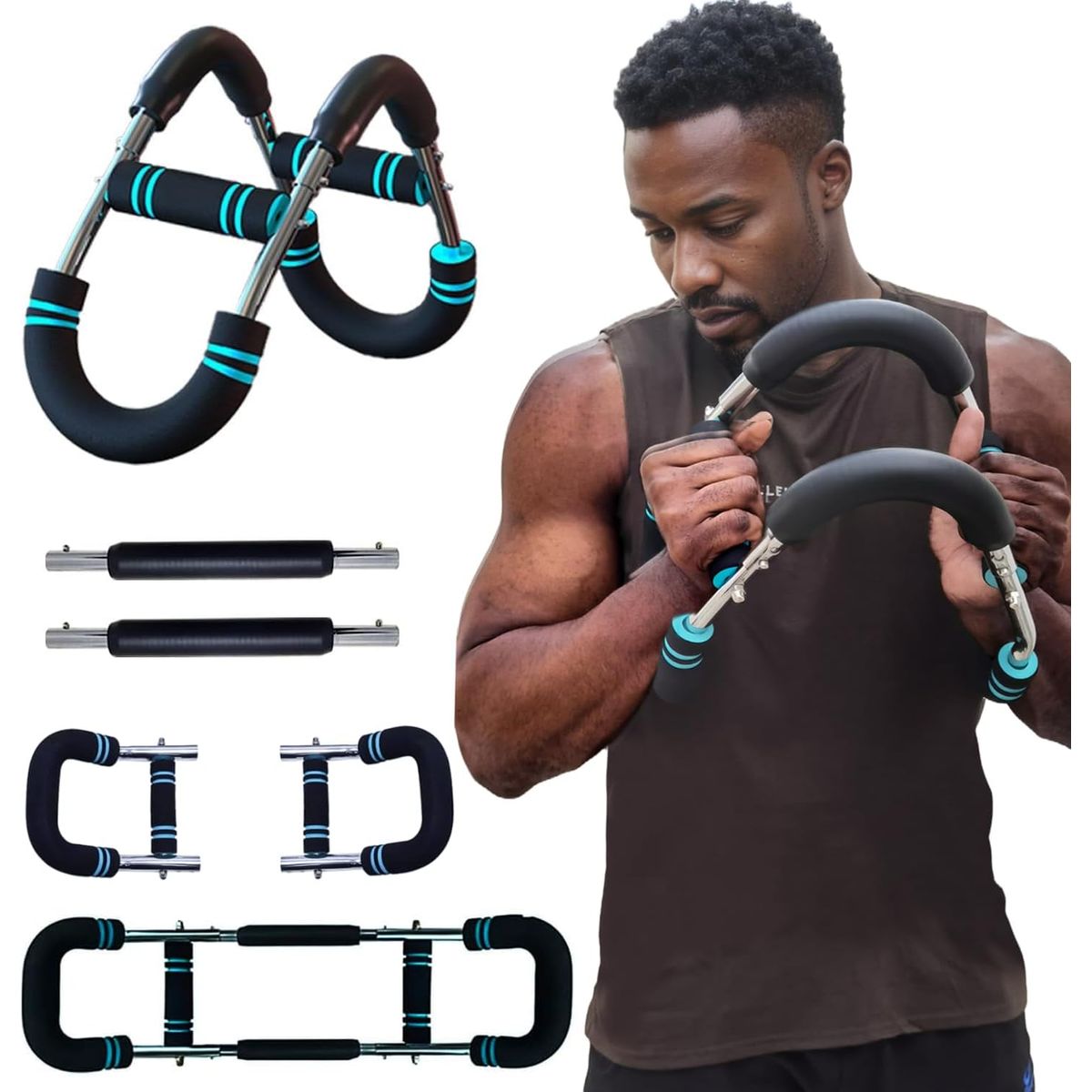BLUEDREAMER - Entrenador de brazo Twister, 40 a 100 libras, ajustable, equipo de entrenamiento de pecho