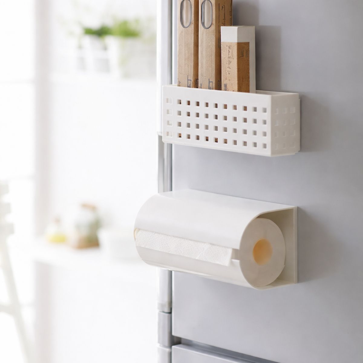 Organizador Magnetico Like-It. 3 Divisiones.  Uso en Lavadoras y Refrigeradores. Fabricado en Japón, marca LIKE-IT - Foto Principal