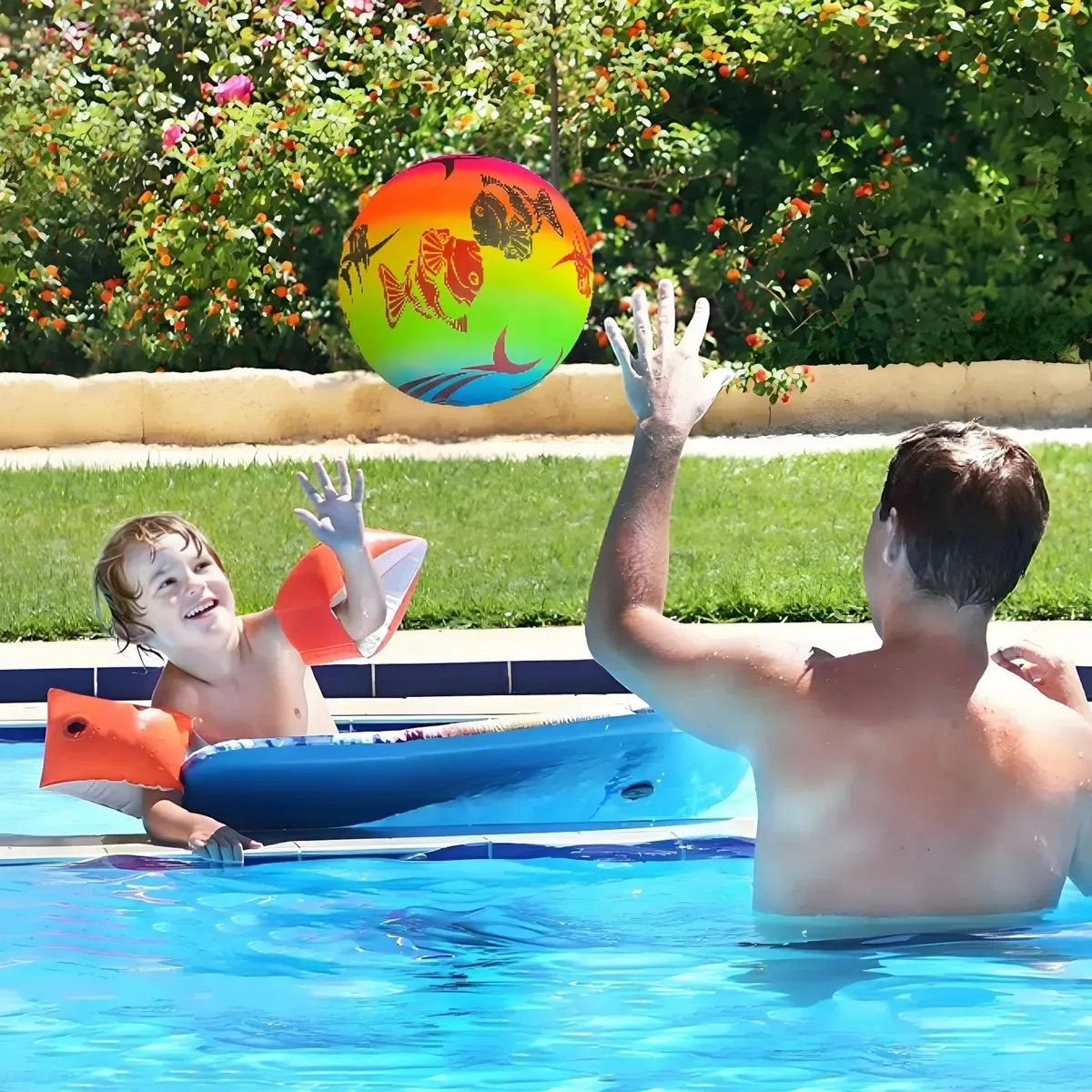 KUANGYE - Pack 16 Pelotas Inflables De Goma Para Niños Infantil Playa