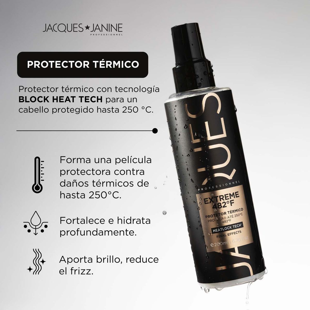 JACQUES JANINE - Protector Térmico para Cabello 250°C Extreme 200ml