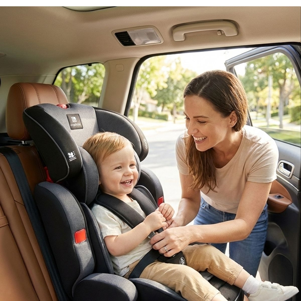 LUBABYCAS - Silla De Auto Butaca 9-36KG 12 Años Rosada WE05 LuBabycas