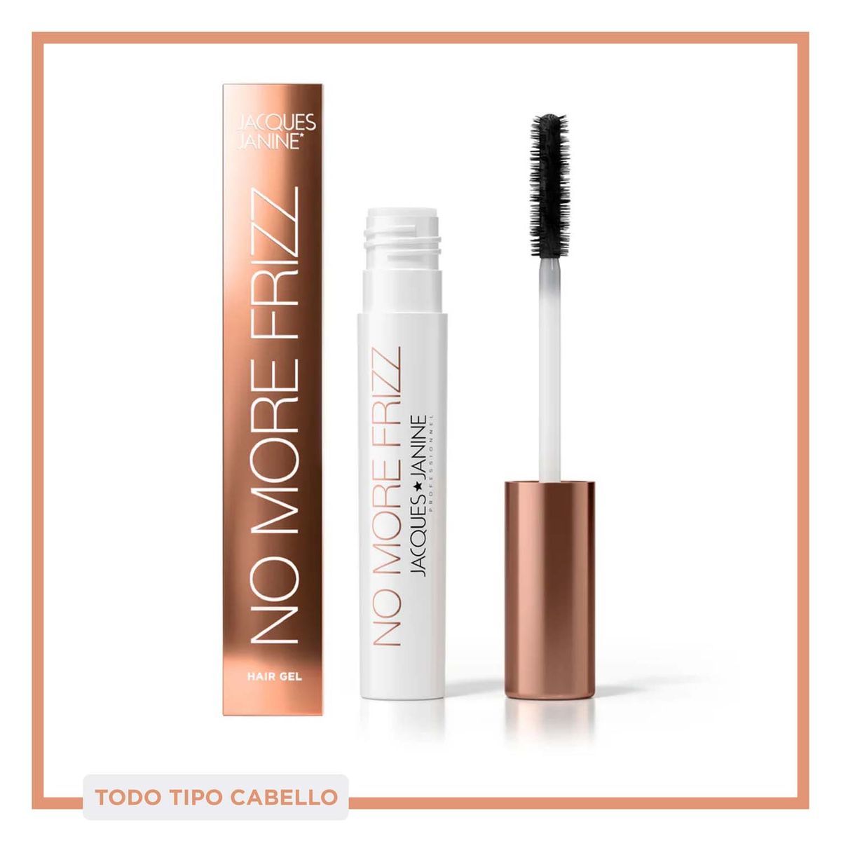 JACQUES JANINE - Gel Finalizador No More Frizz Cepillo efecto clean look y brillo natural 7ml