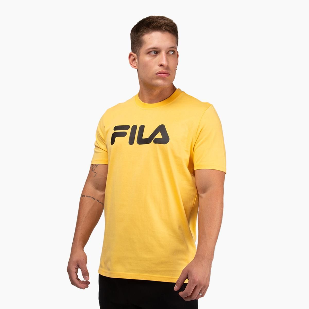 FILA - Polera Fila Letter Premium III Hombre Amarillo