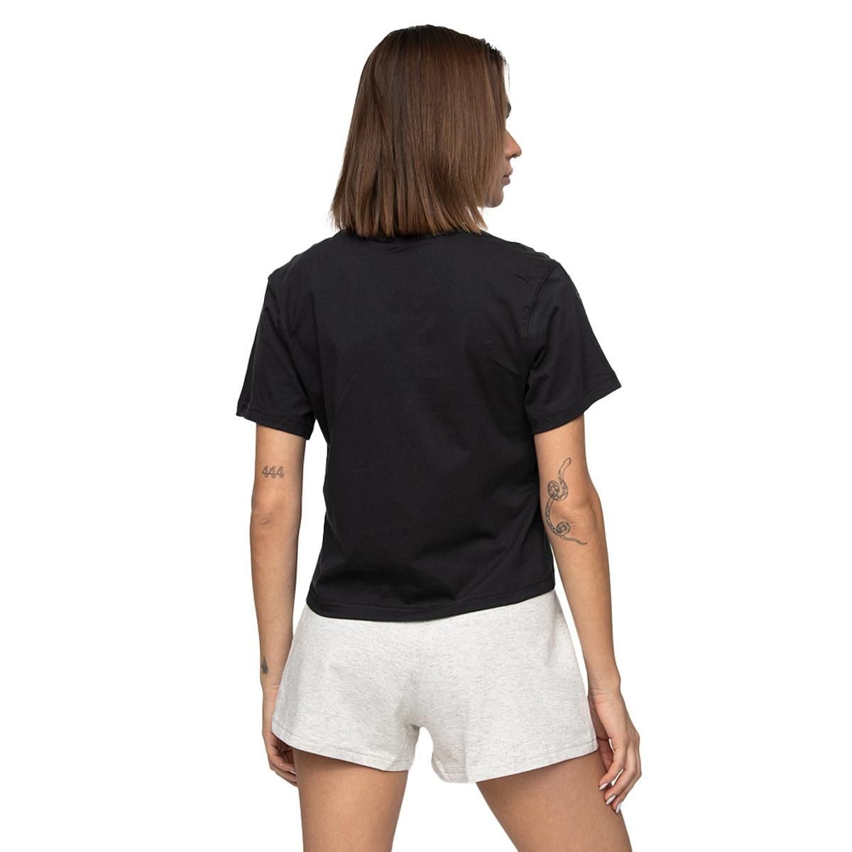 FILA - Polera Fila Letter T Mujer Negro