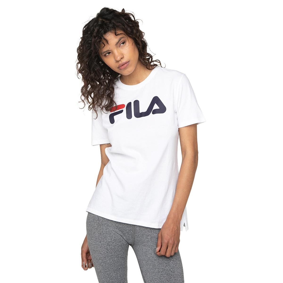 FILA - Polera Fila Letter Premium Mujer Blanco