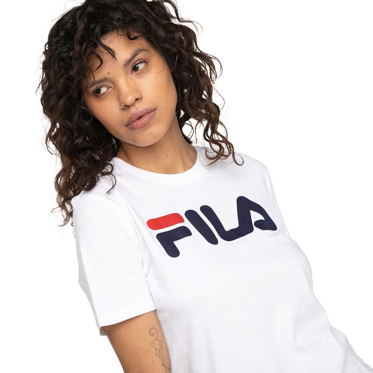FILA - Polera Fila Letter Premium Mujer Blanco