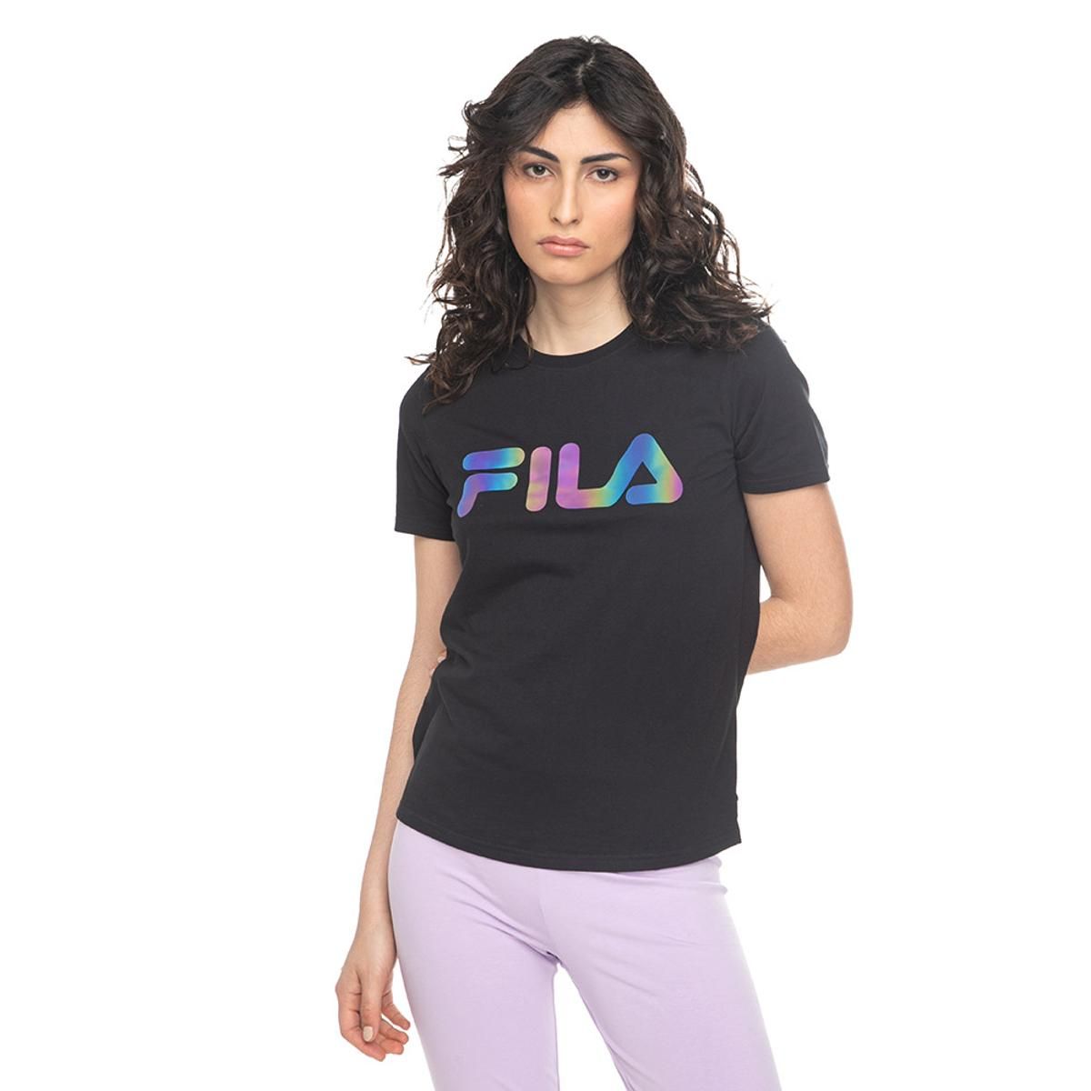 FILA - Polera Fila Letter Premium Mujer Negro