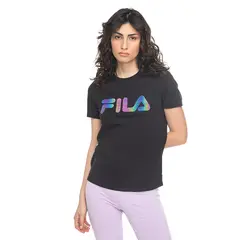 FILA - Polera Letter Premium Mujer Negro