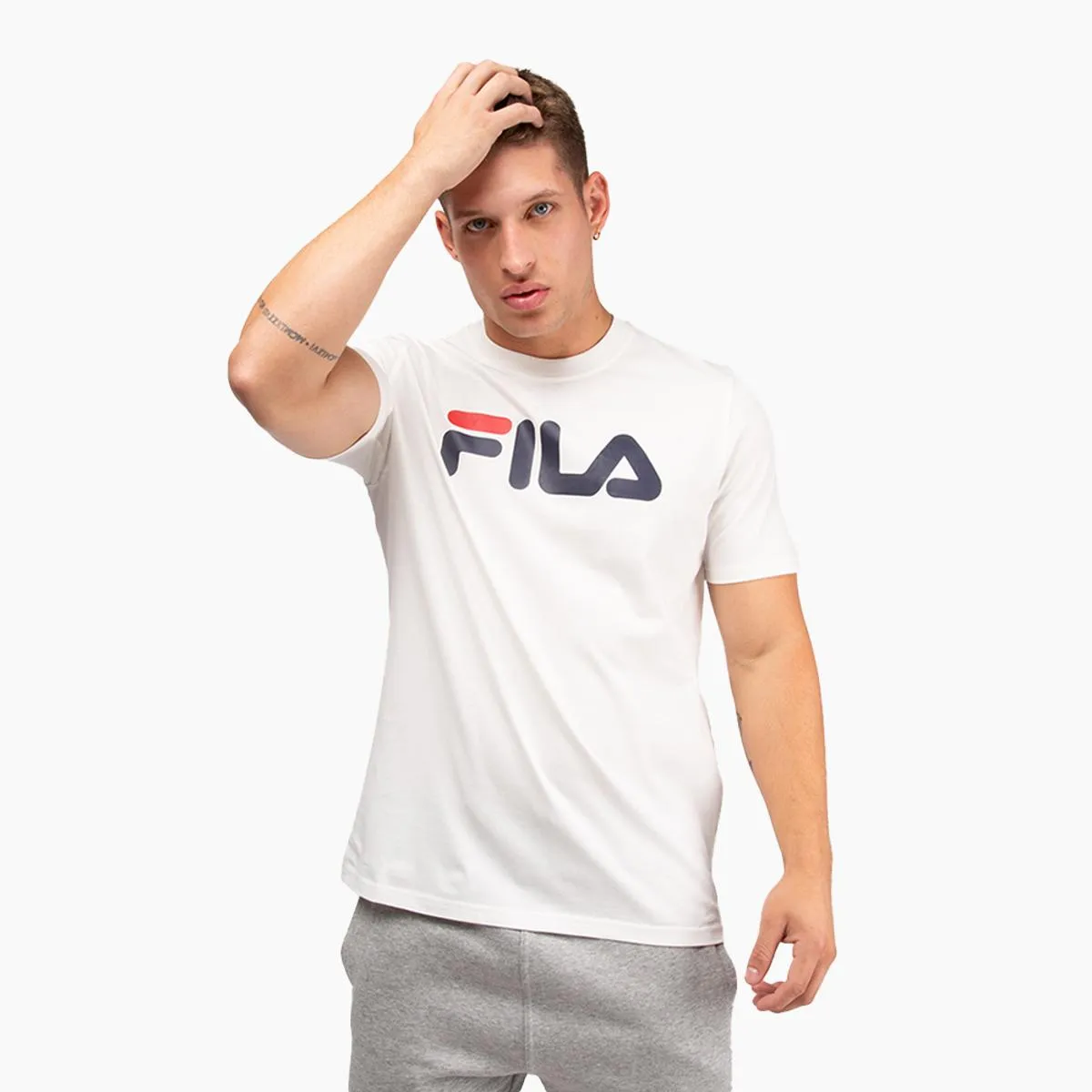 FILA - Polera Fila Letter Premium III Hombre Blanco