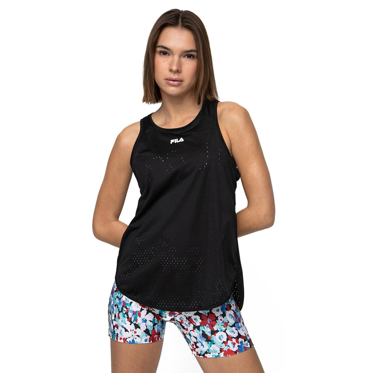 FILA - Polera Fila Honey Touch S/M Mujer Negro