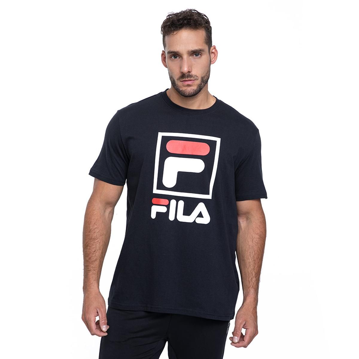 FILA - Polera Fila Stack New Hombre Negro