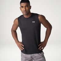 Polera Basic Sports S/M Hombre Negro