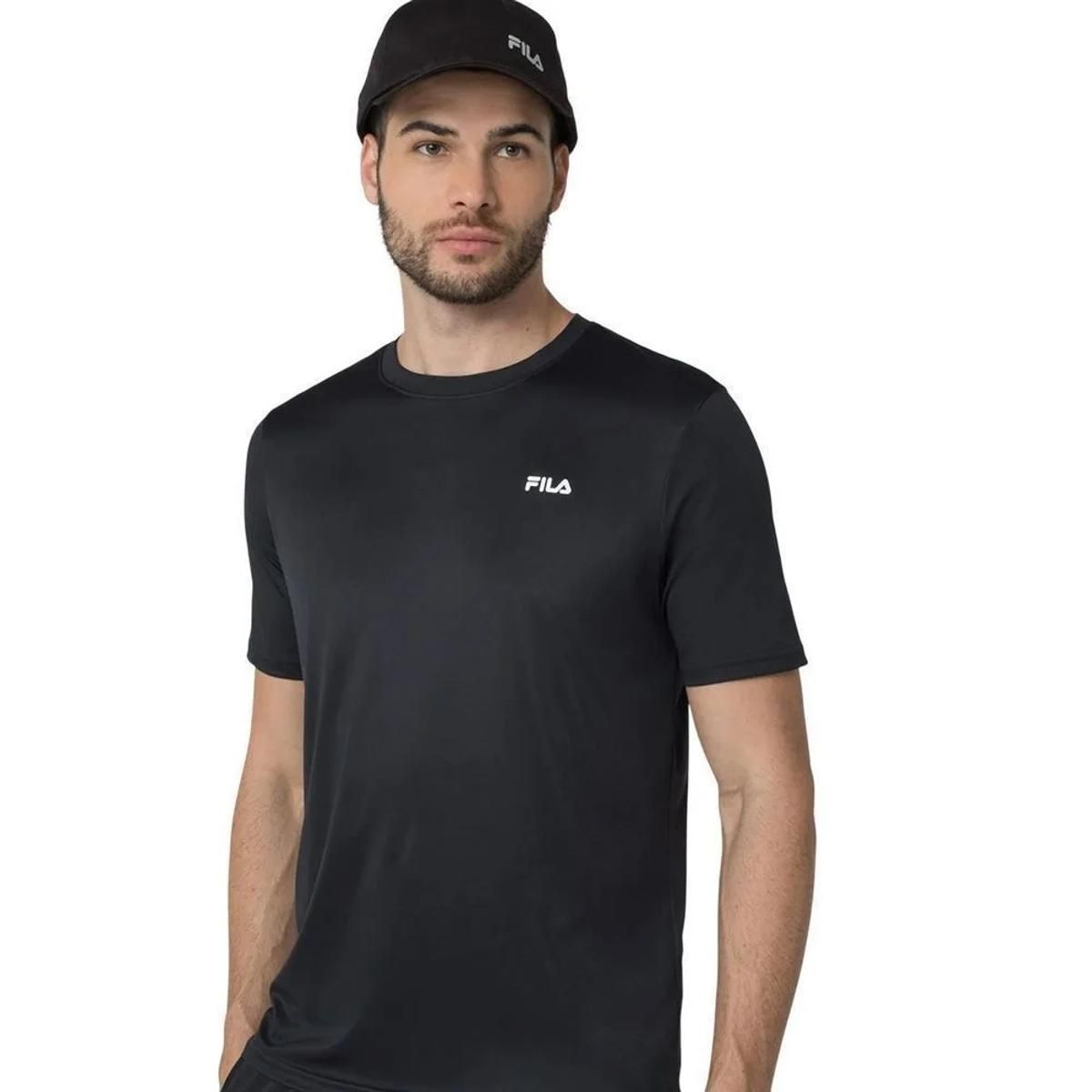 FILA - Polera Fila Basic Sports II Hombre Negro