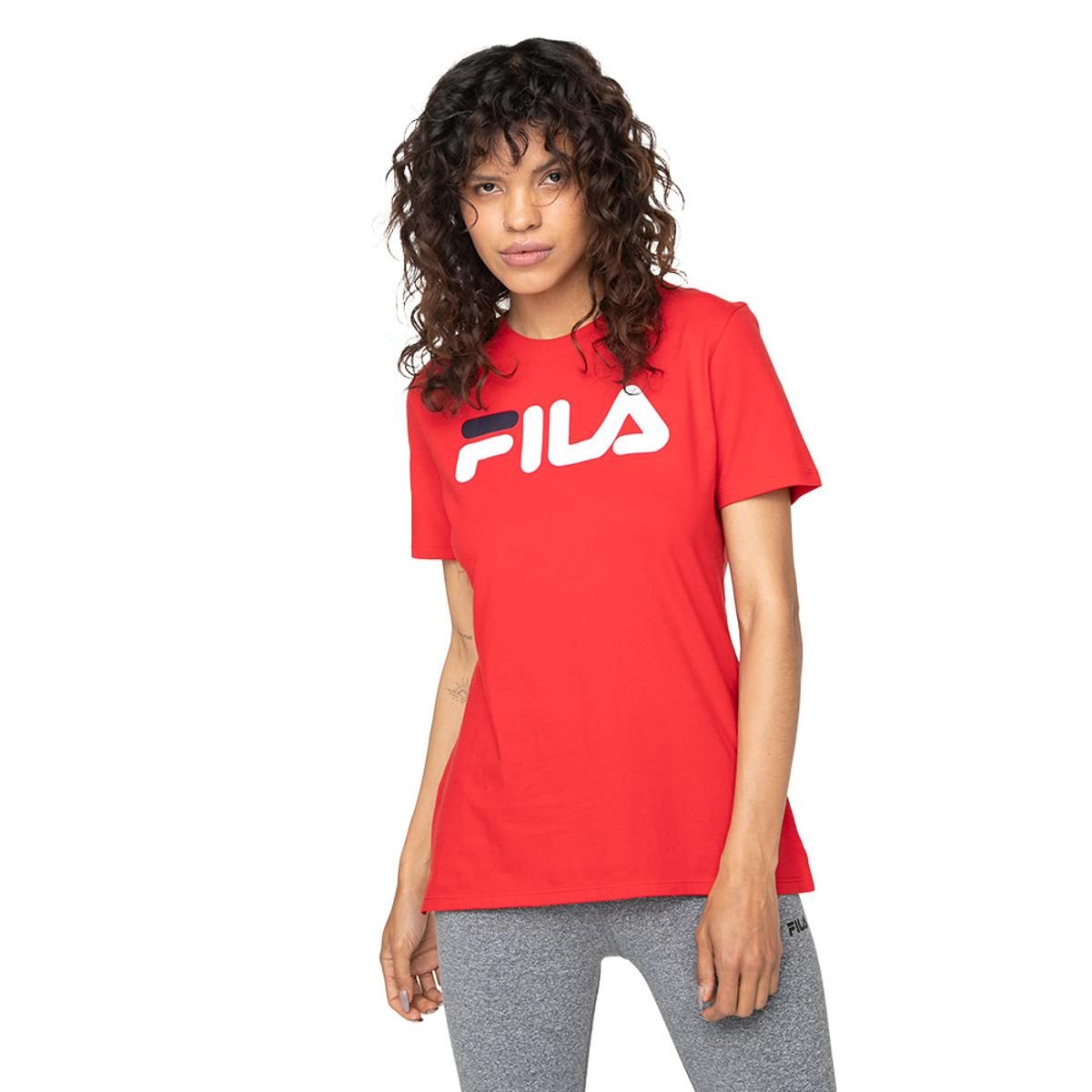 FILA - Polera Fila Letter Premium II Mujer Rojo