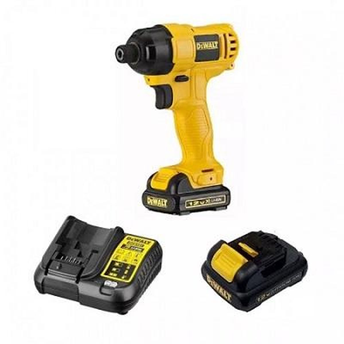 DEWALT - ATORNILLADOR DE IMPACTO DEWALT 14 12V + CARGADOR Y 2 BATERIA