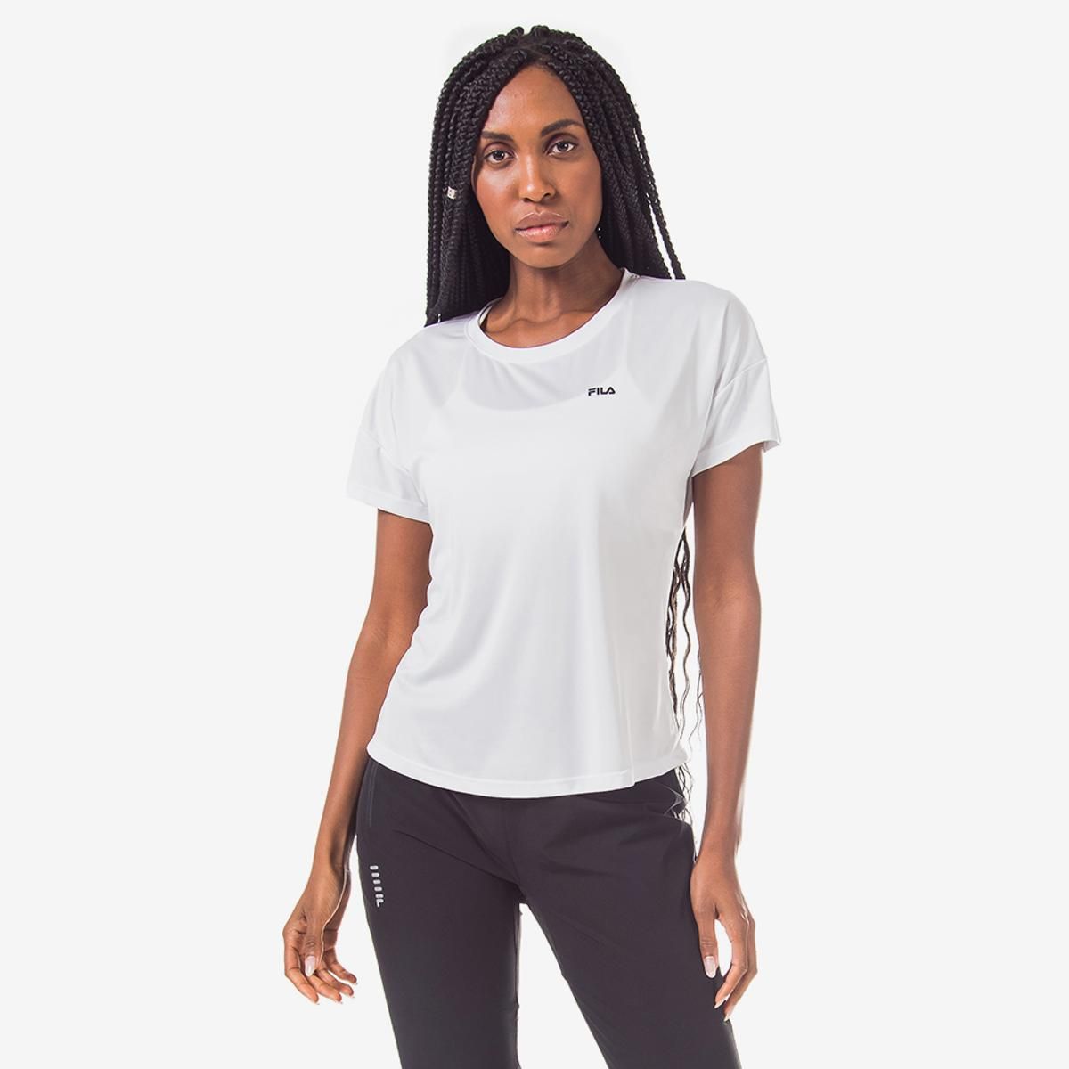 FILA - Polera Fila Basic Sports Mujer Blanco