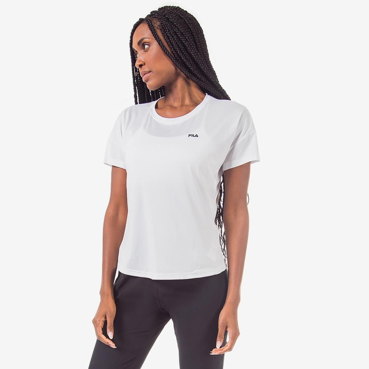 FILA - Polera Fila Basic Sports Mujer Blanco