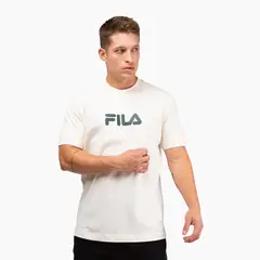 FILA - Polera Comfort Letter Hombre Blanco